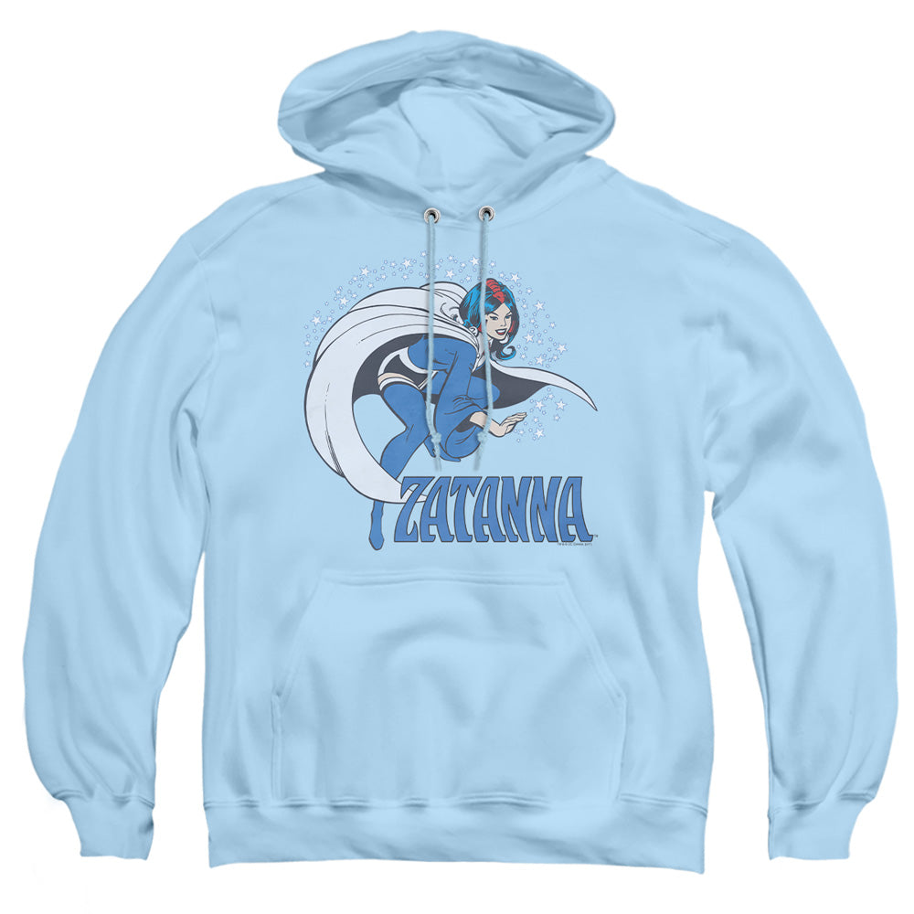 AN OFFCIALLY LICENSED DC ZATANNA ADULT UNISEX PULLOVER HOODIE LIGHT BLUE