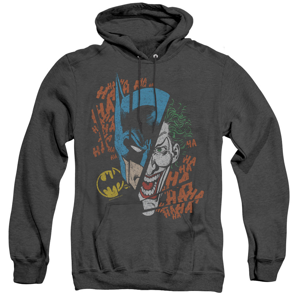 AN OFFCIALLY LICENSED DC BROKEN VISAGE ADULT UNISEX HEATHER PULLOVER HOODIE BLACK