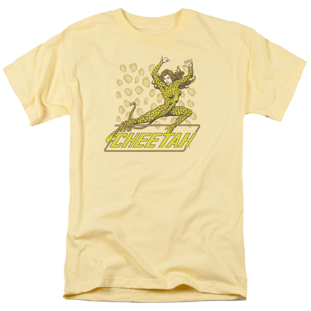AN OFFCIALLY LICENSED DC THE CHEETAH MEN'S REGULAR FIT T-SHIRT BANANA