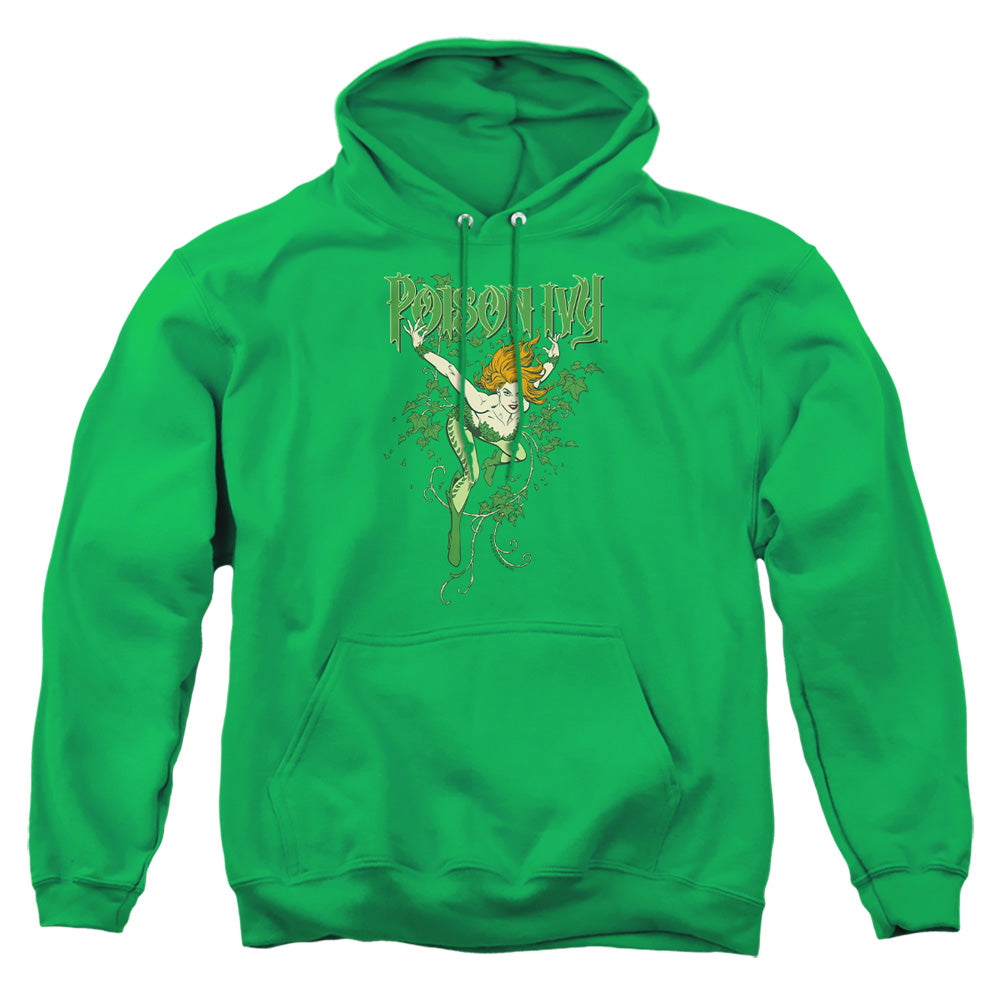 AN OFFCIALLY LICENSED DC POISON IVY ADULT UNISEX PULLOVER HOODIE KELLY GREEN