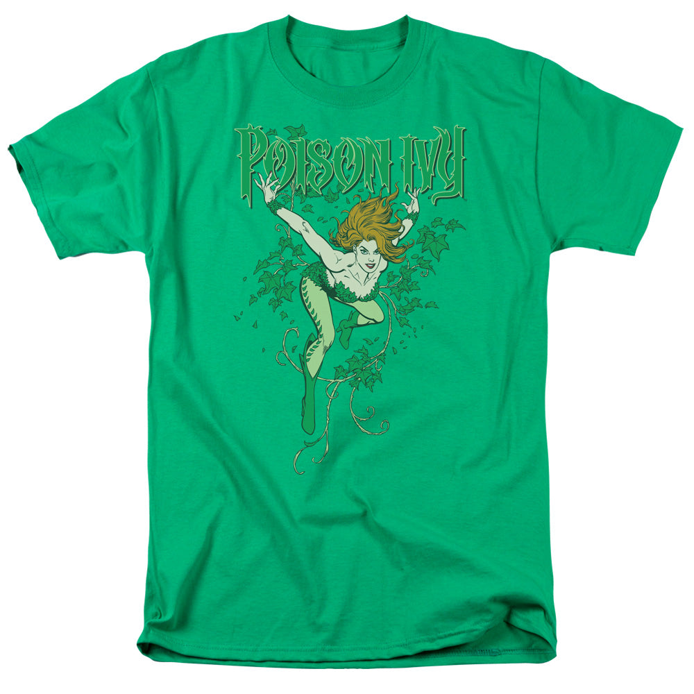 AN OFFCIALLY LICENSED DC POISON IVY MEN'S REGULAR FIT T-SHIRT KELLY GREEN