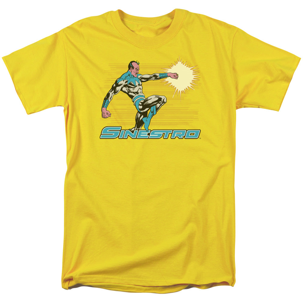 AN OFFCIALLY LICENSED DC SINESTRO MEN'S REGULAR FIT T-SHIRT YELLOW