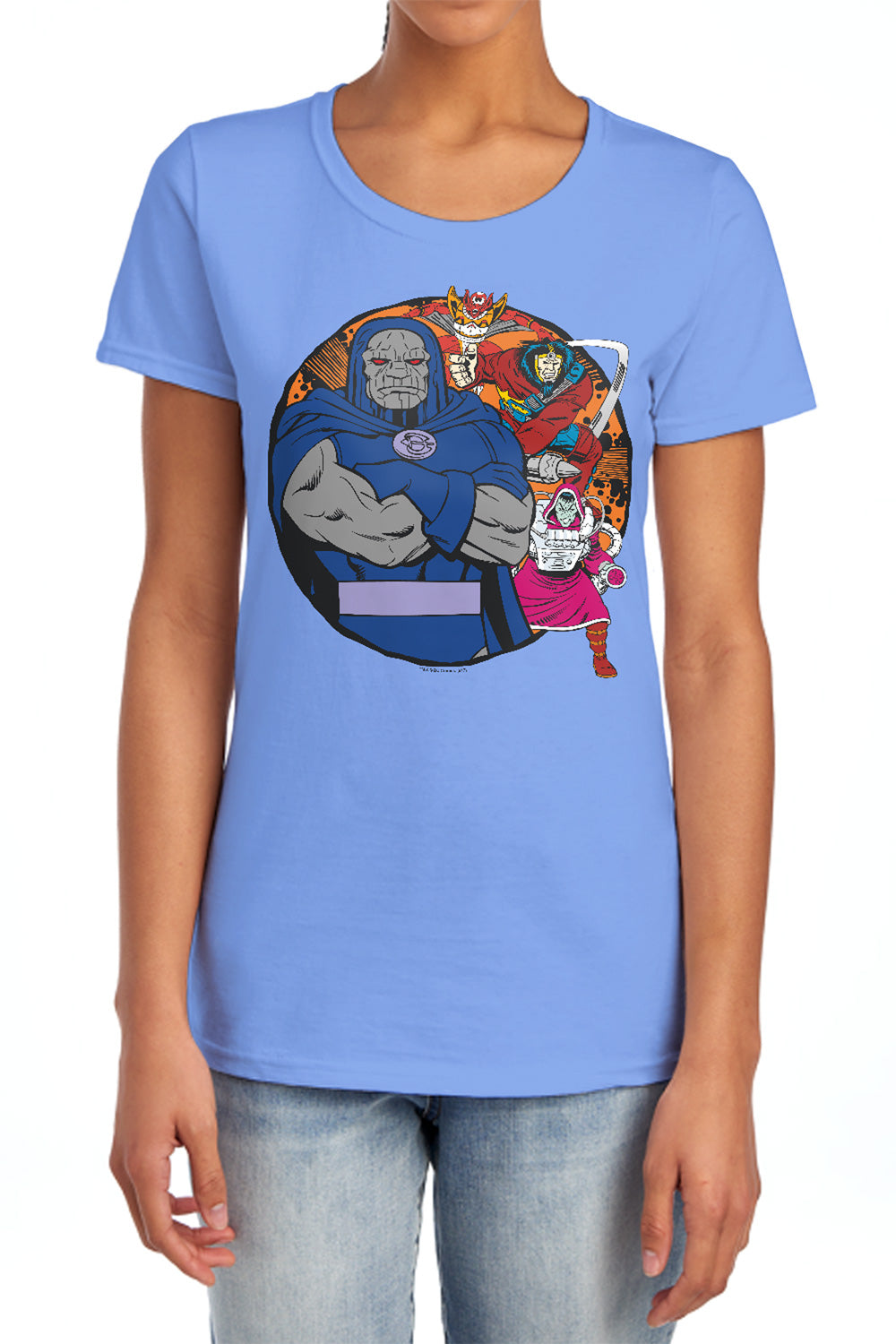 AN OFFCIALLY LICENSED DC APOKOLIPS REPRESENT WOMEN'S REGULAR FIT T-SHIRT CHARCOAL