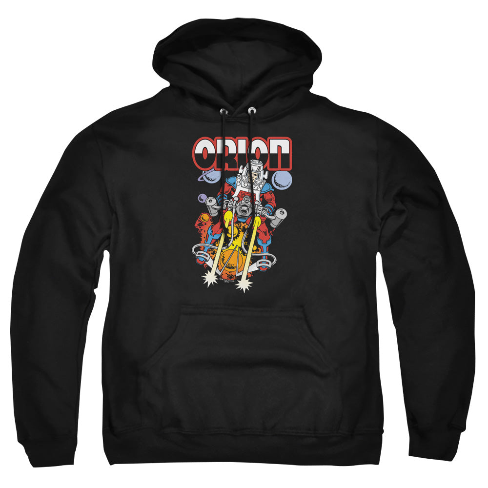 AN OFFCIALLY LICENSED DC ORION ADULT UNISEX PULLOVER HOODIE BLACK