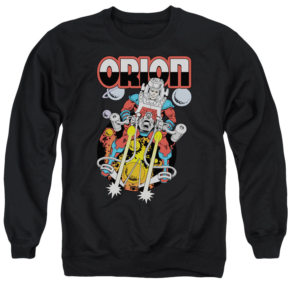 AN OFFCIALLY LICENSED DC ORION ADULT UNISEX CREWNECK SWEATSHIRT BLACK