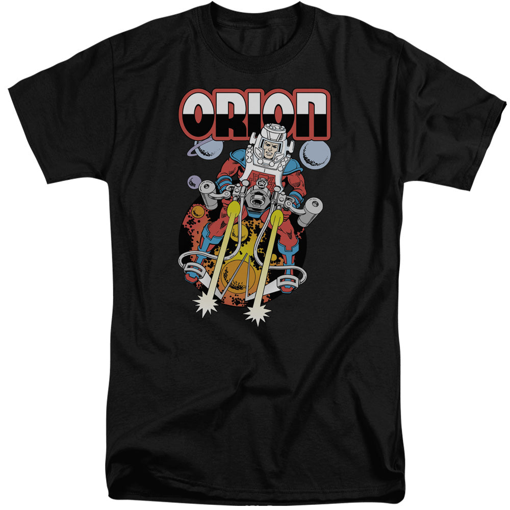 AN OFFCIALLY LICENSED DC ORION MEN'S TALL FIT T-SHIRT BLACK