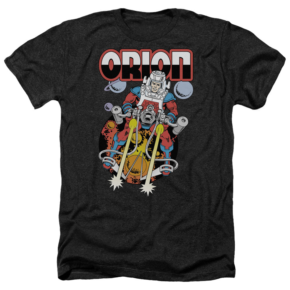 AN OFFCIALLY LICENSED DC ORION MEN'S HEATHER T-SHIRT CHARCOAL