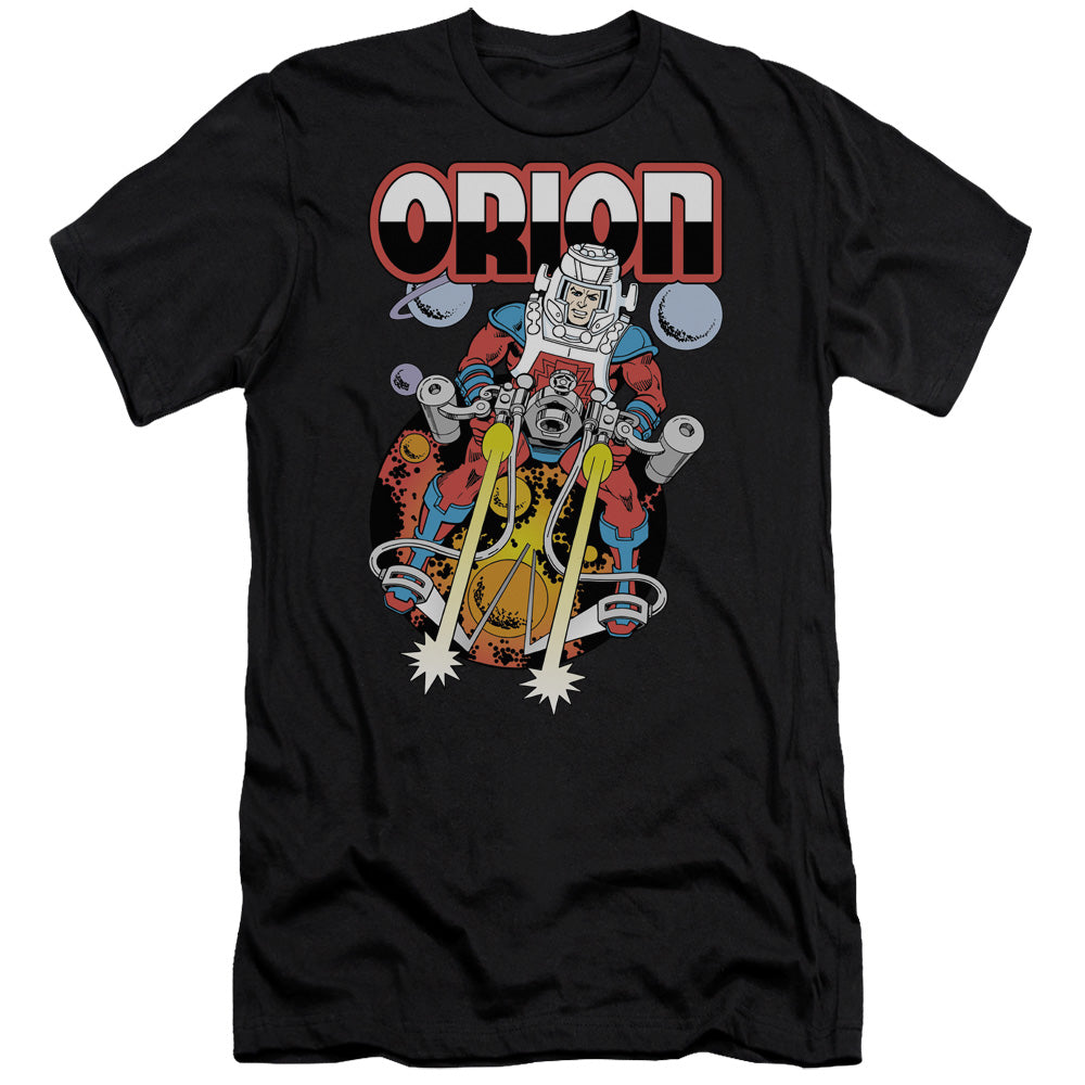 AN OFFCIALLY LICENSED DC ORION MEN'S PREMIUM SLIM FIT T-SHIRT BLACK