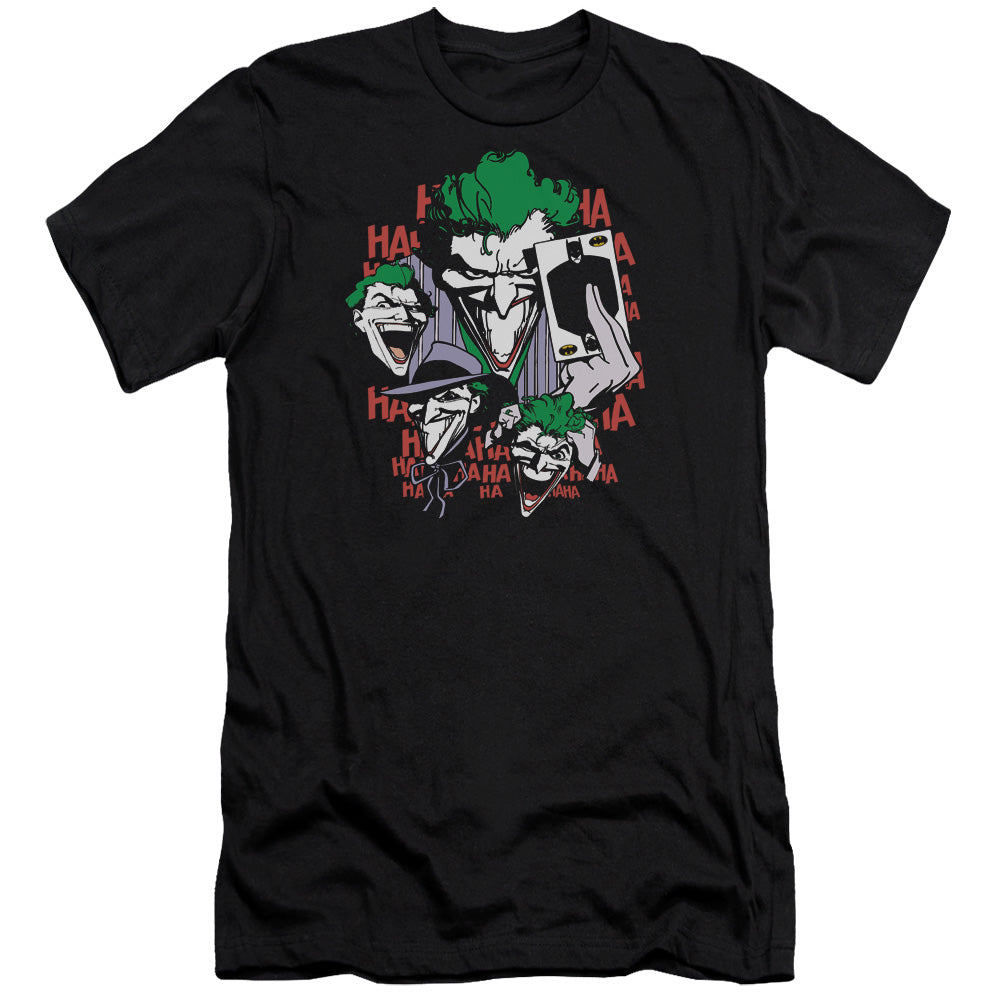 AN OFFCIALLY LICENSED DC FOUR OF A KIND MEN'S PREMIUM SLIM FIT T-SHIRT BLACK
