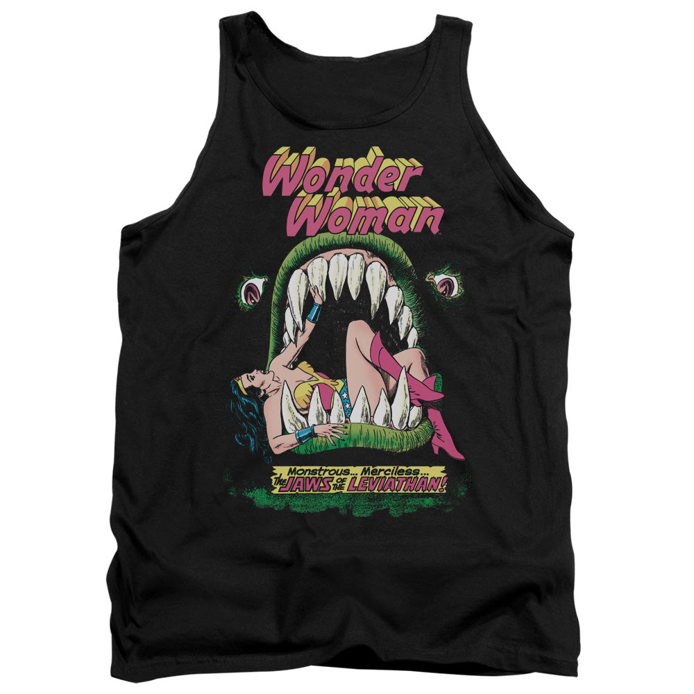 AN OFFCIALLY LICENSED DC JAWS ADULT UNISEX TANK TOP BLACK
