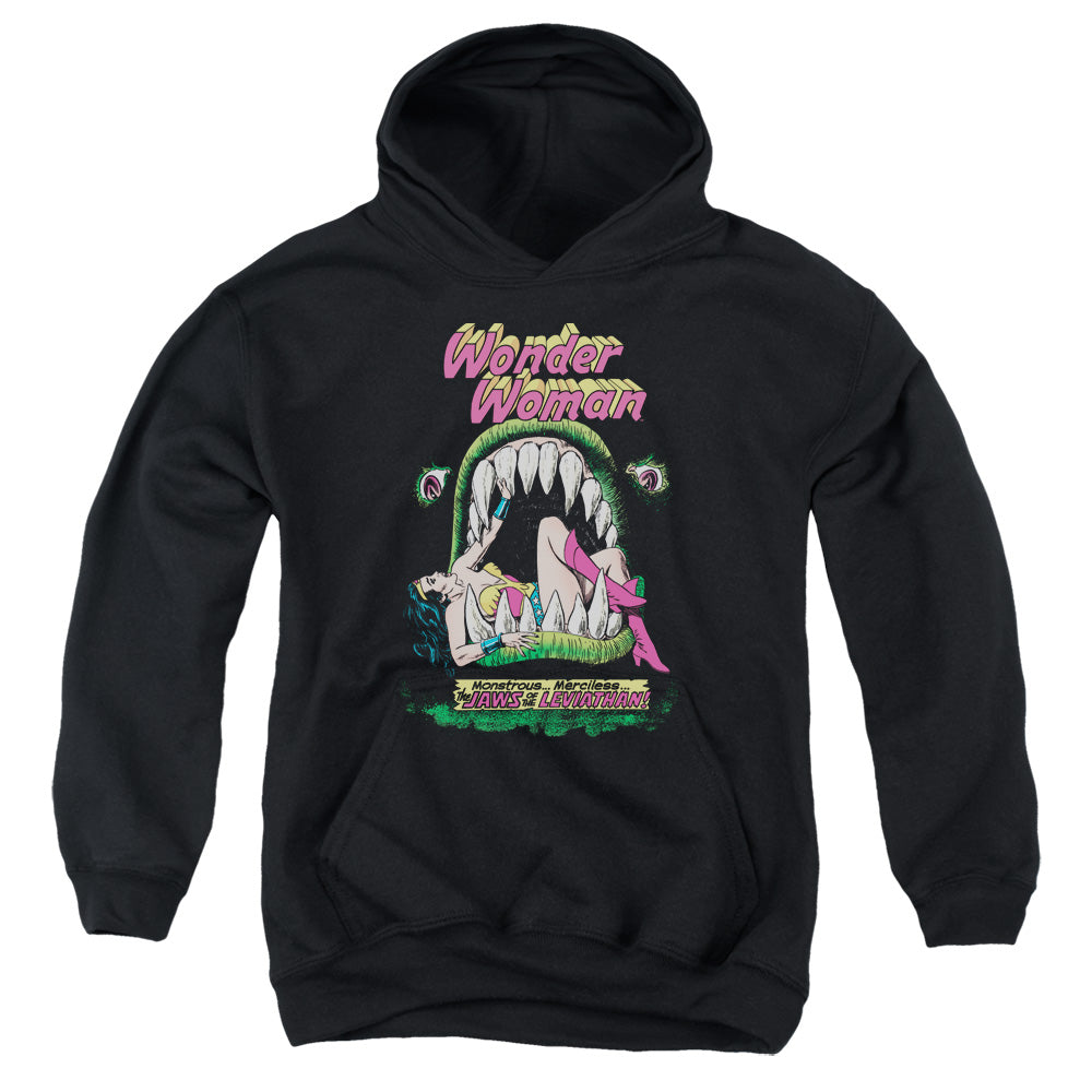 AN OFFCIALLY LICENSED DC JAWS YOUTH HOODIE BLACK