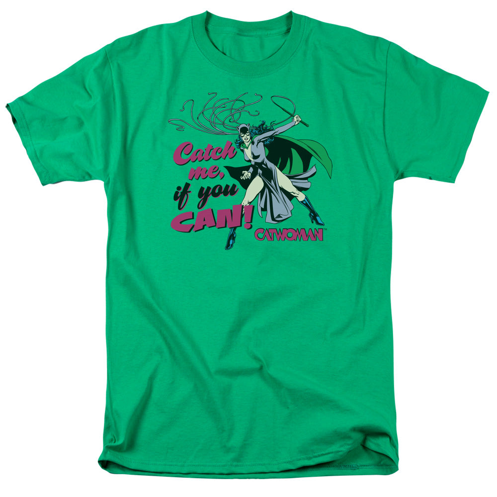AN OFFCIALLY LICENSED DC CATCH ME MEN'S REGULAR FIT T-SHIRT KELLY GREEN