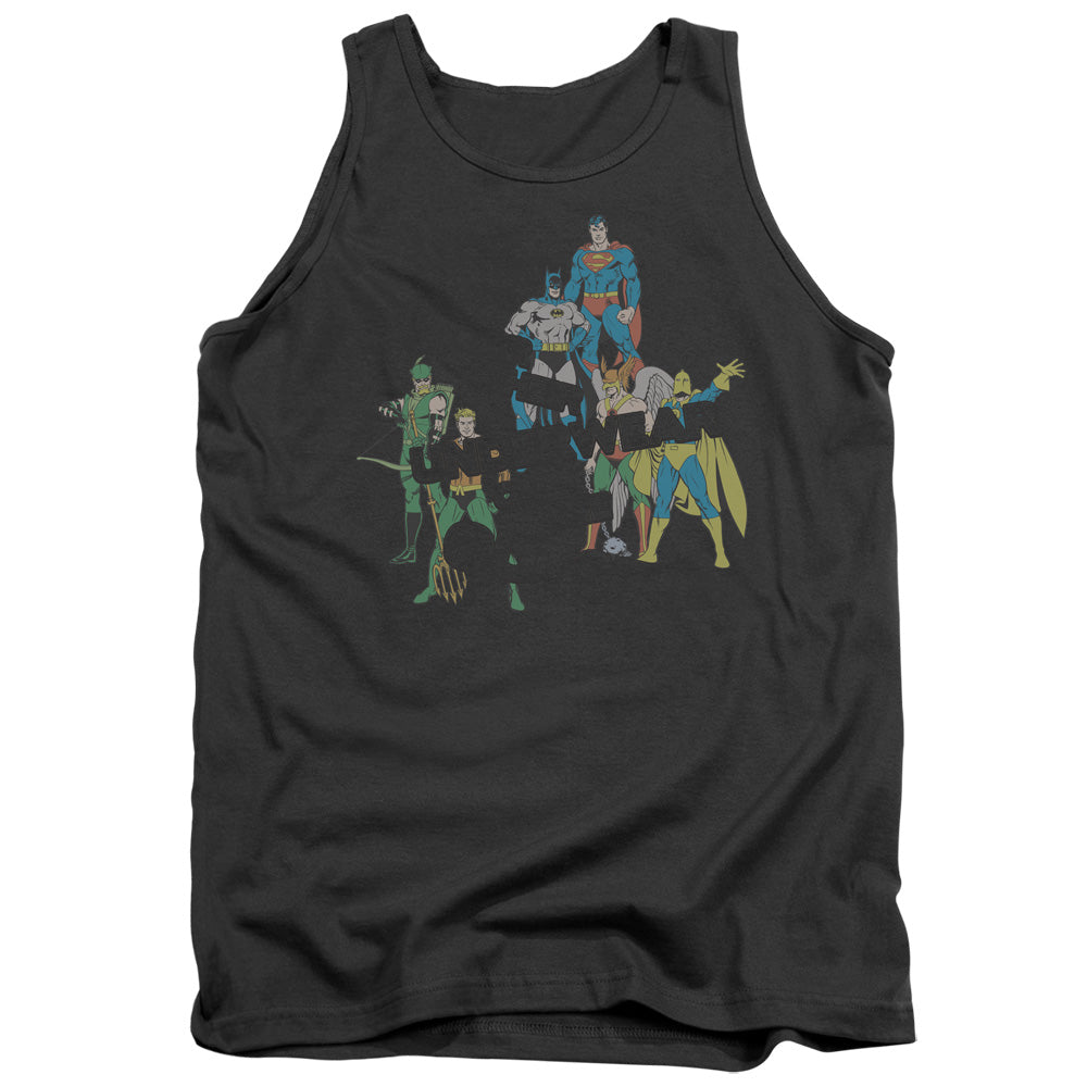 AN OFFCIALLY LICENSED DC UNDERWEAR ADULT UNISEX TANK TOP CHARCOAL