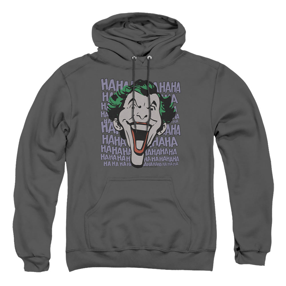 AN OFFCIALLY LICENSED DC DASTARDLY MERRIMENT ADULT UNISEX PULLOVER HOODIE CHARCOAL