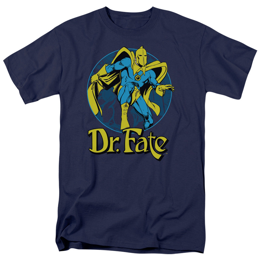 AN OFFCIALLY LICENSED DC DR FATE ANKH MEN'S REGULAR FIT T-SHIRT NAVY