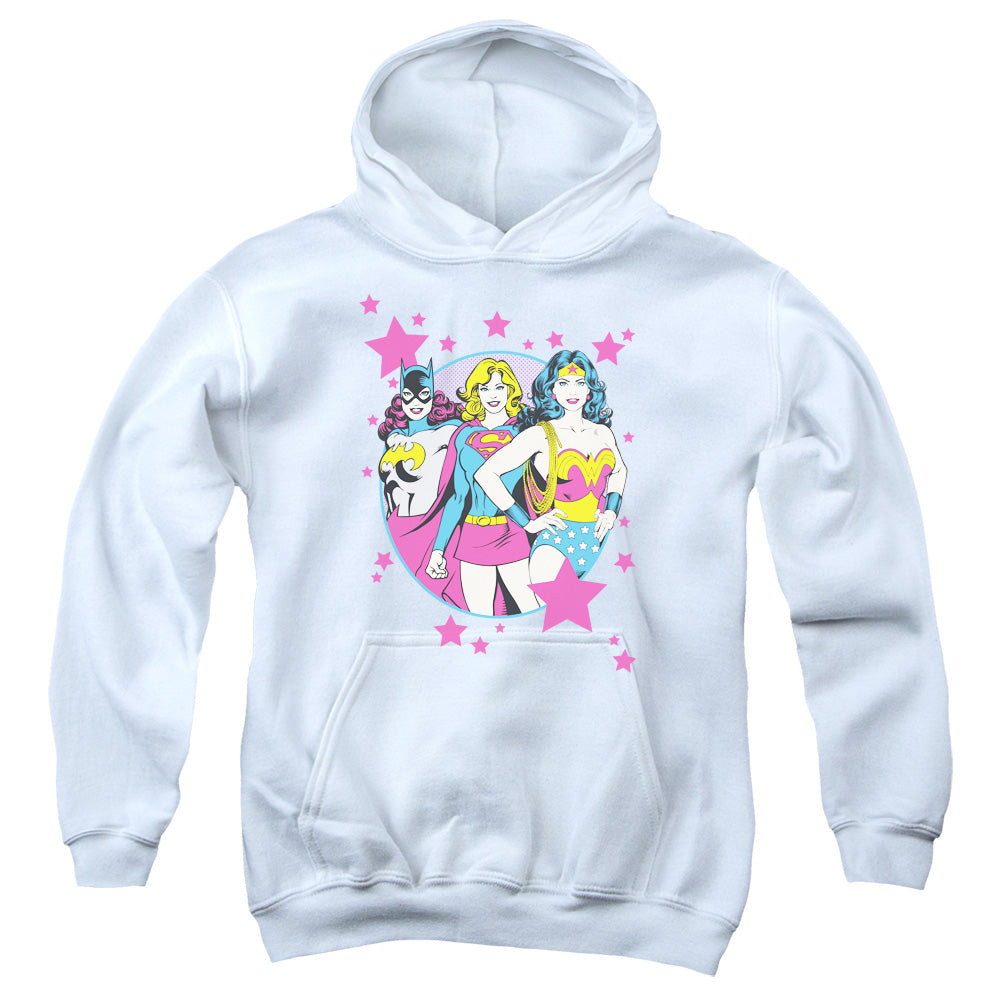 AN OFFCIALLY LICENSED DC WE ARE SUPERIOR YOUTH HOODIE WHITE