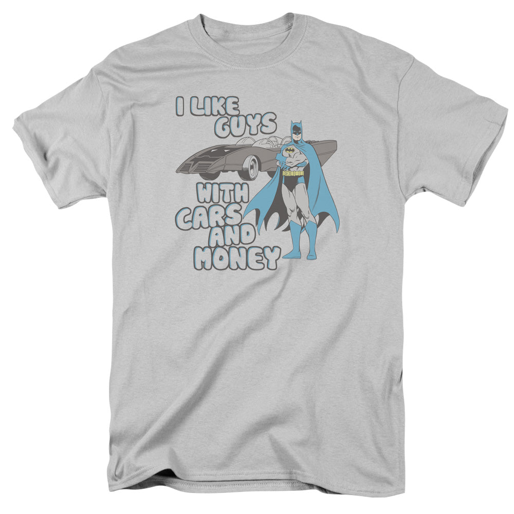 AN OFFCIALLY LICENSED DC FAVORITE THINGS MEN'S REGULAR FIT T-SHIRT SILVER