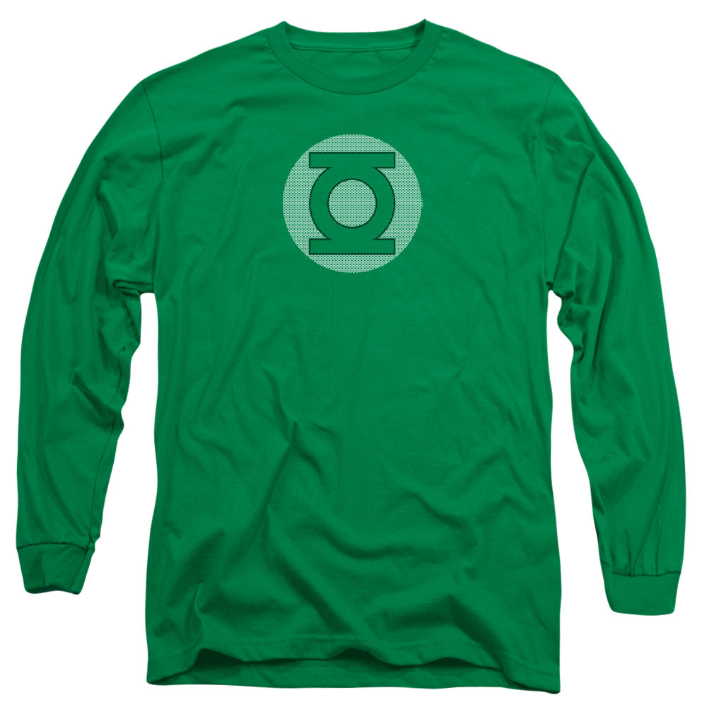 AN OFFCIALLY LICENSED DC GL LITTLE LOGOS MEN'S LONG SLEEVE T-SHIRT KELLY GREEN