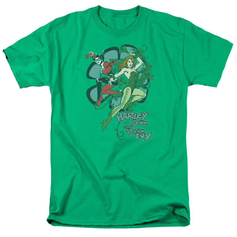 AN OFFCIALLY LICENSED DC HARLEY AND IVY MEN'S REGULAR FIT T-SHIRT KELLY GREEN