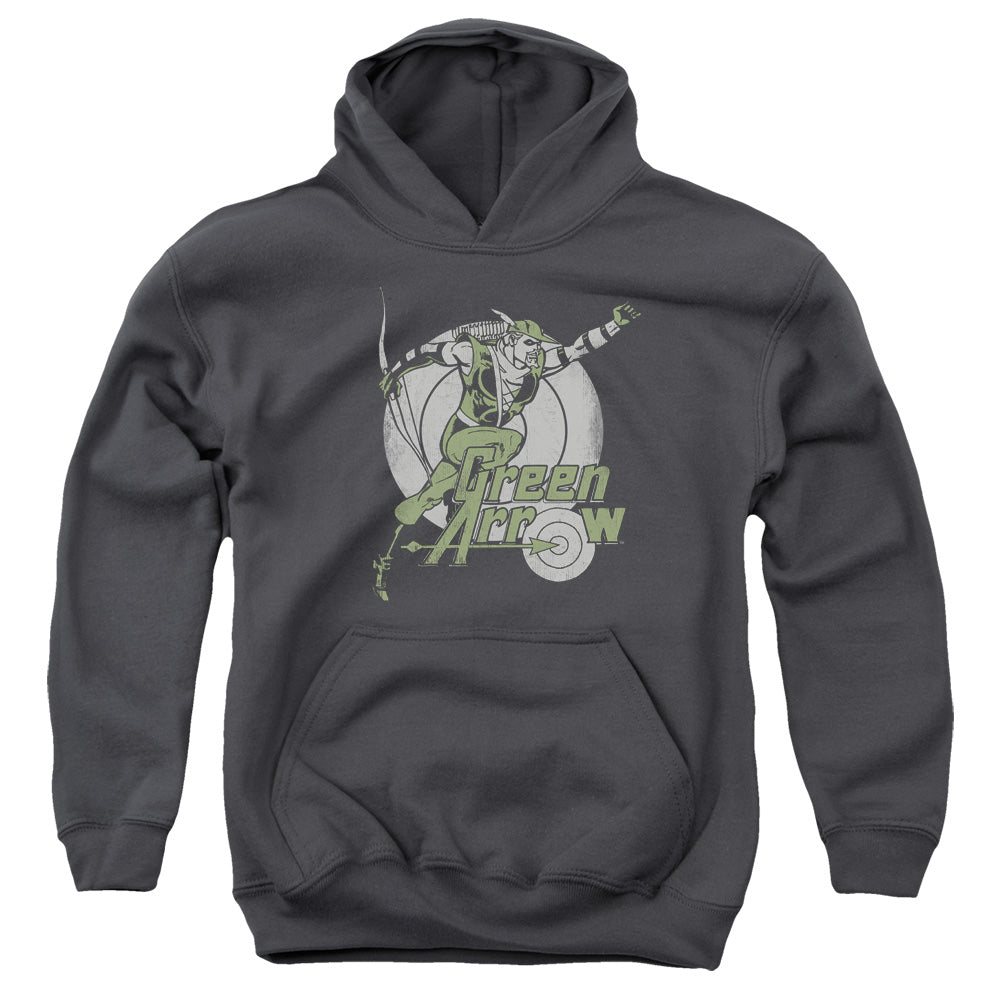 AN OFFCIALLY LICENSED DC RIGHT ON TARGET YOUTH HOODIE CHARCOAL