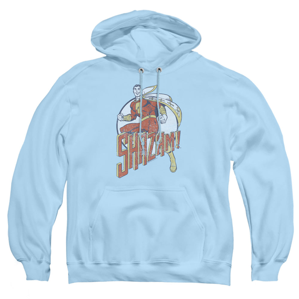 AN OFFCIALLY LICENSED DC STEPPING OUT ADULT UNISEX PULLOVER HOODIE LIGHT BLUE