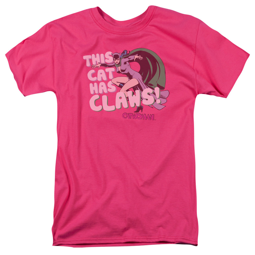 AN OFFCIALLY LICENSED DC CLAWS MEN'S REGULAR FIT T-SHIRT HOT PINK