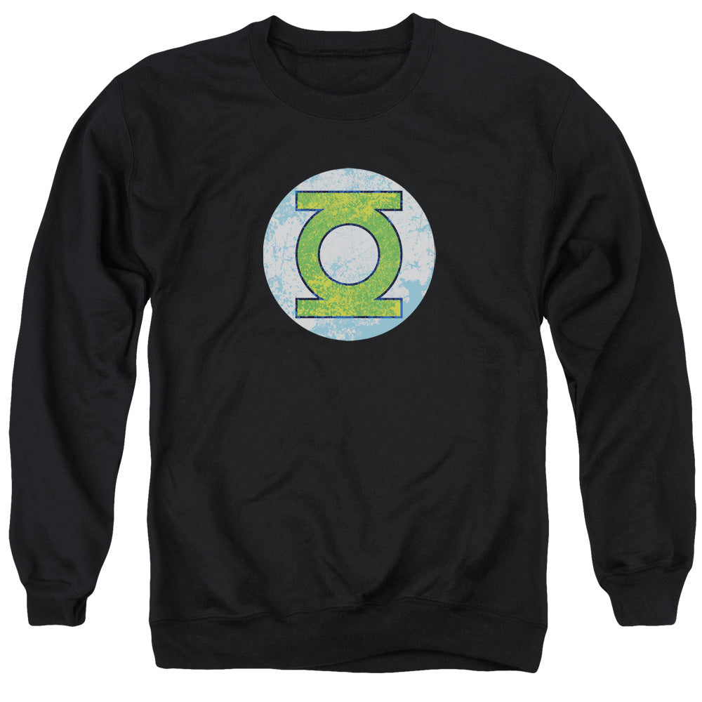 AN OFFCIALLY LICENSED DCO GL NEON DISTRESS LOGO ADULT UNISEX CREWNECK SWEATSHIRT BLACK