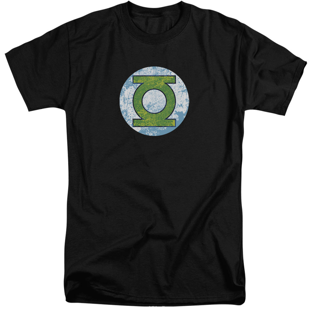 AN OFFCIALLY LICENSED DCO GL NEON DISTRESS LOGO MEN'S TALL FIT T-SHIRT BLACK