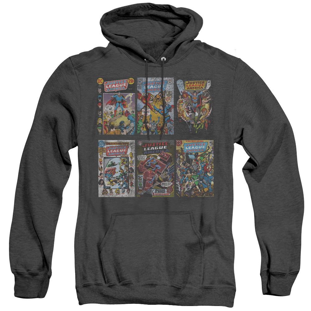 AN OFFCIALLY LICENSED DCO DCO COVERS ADULT UNISEX HEATHER PULLOVER HOODIE BLACK