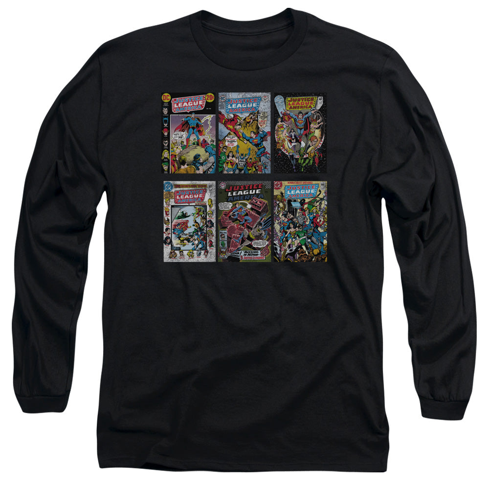 AN OFFCIALLY LICENSED DCO DCO COVERS MEN'S LONG SLEEVE T-SHIRT BLACK