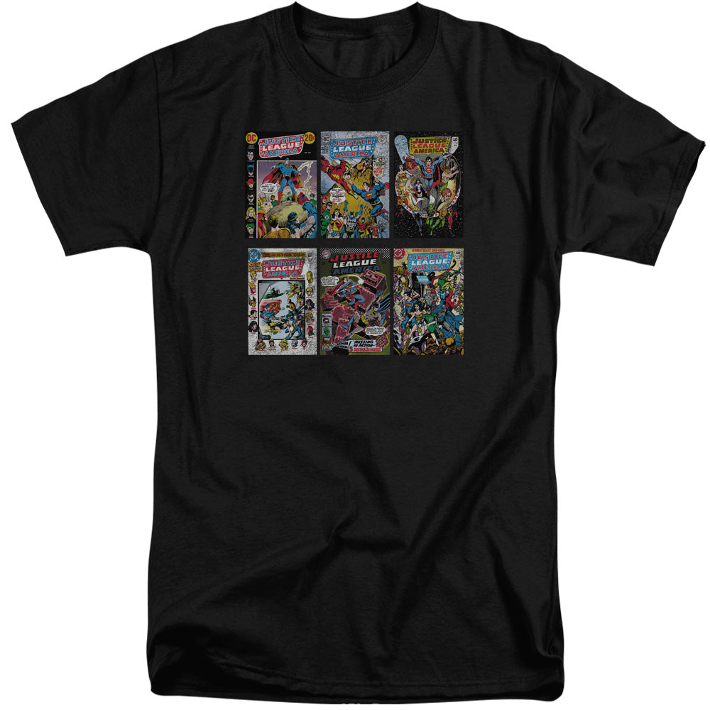 AN OFFCIALLY LICENSED DCO DCO COVERS MEN'S TALL FIT T-SHIRT BLACK