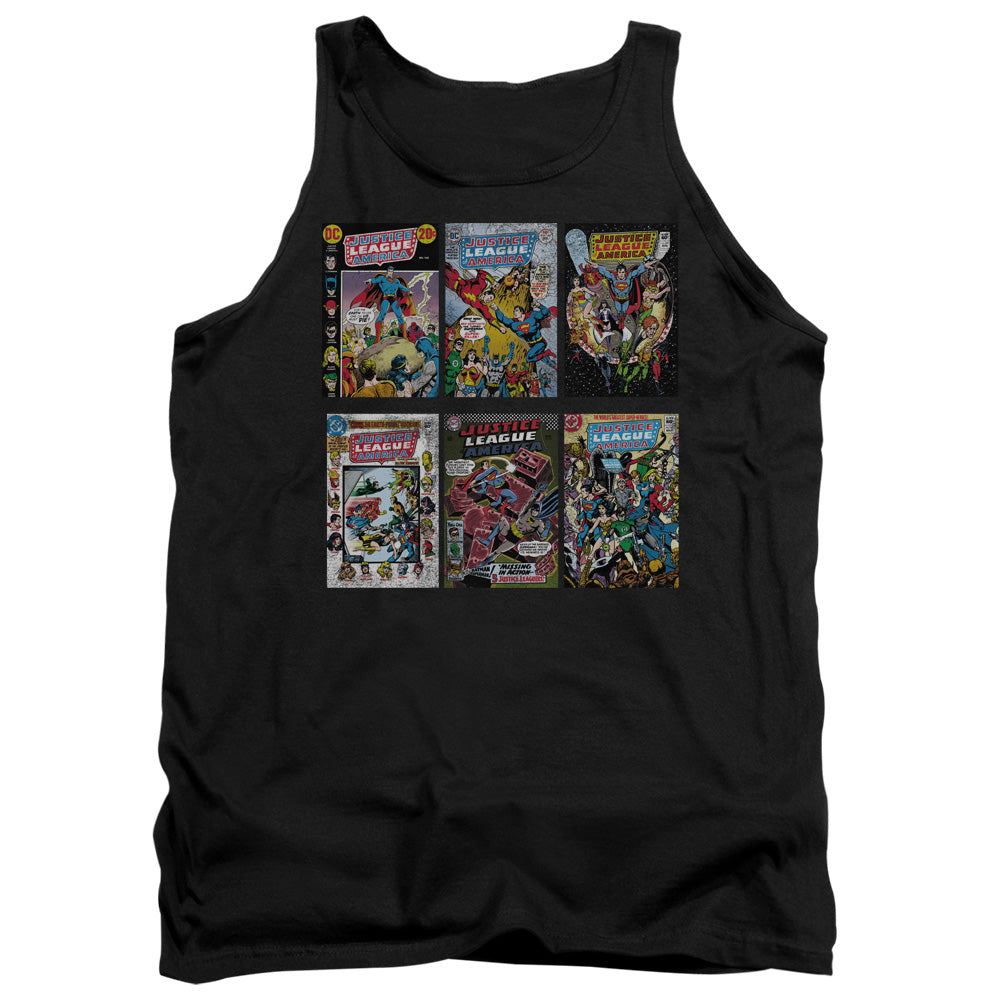 AN OFFCIALLY LICENSED DCO DCO COVERS ADULT UNISEX TANK TOP BLACK
