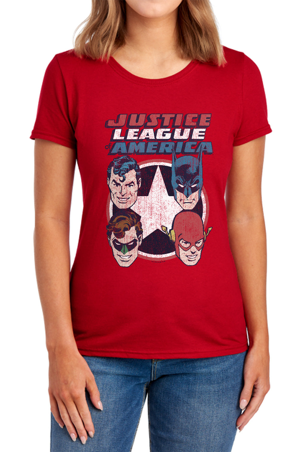 AN OFFCIALLY LICENSED DCO 4 STARS WOMEN'S REGULAR FIT T-SHIRT ROYAL