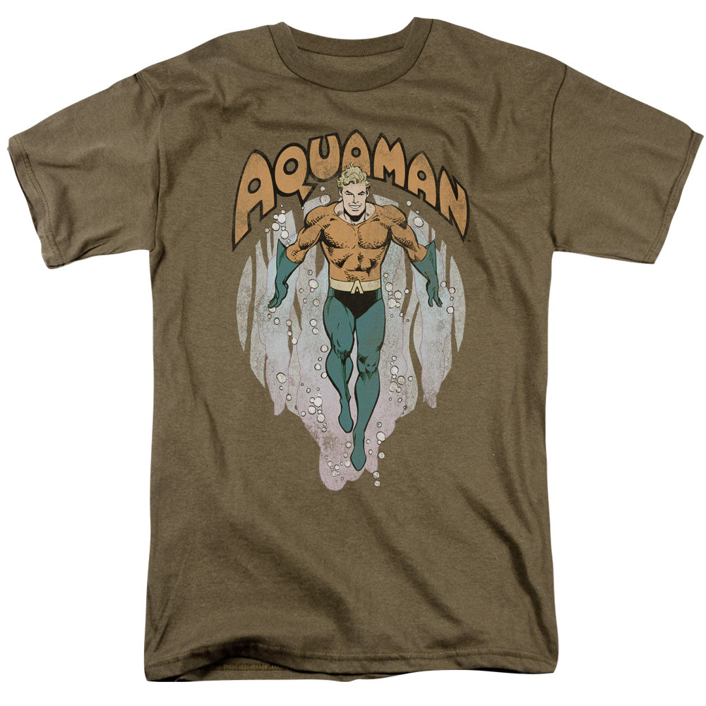 AN OFFCIALLY LICENSED DCO FROM THE DEPTHS MEN'S REGULAR FIT T-SHIRT SAFARI GREEN