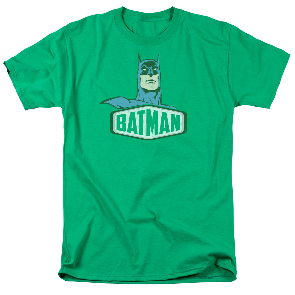 AN OFFCIALLY LICENSED DCO BATMAN SIGN MEN'S REGULAR FIT T-SHIRT KELLY GREEN