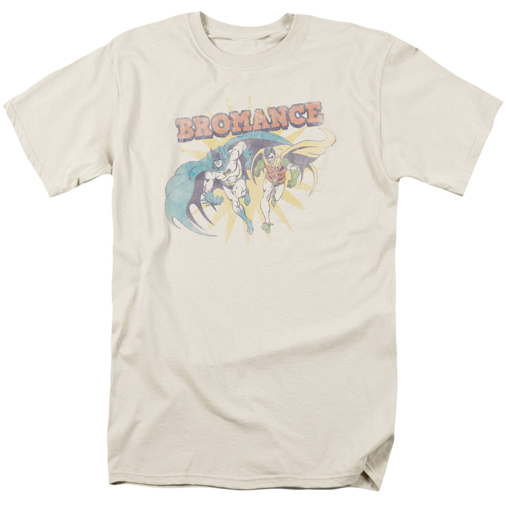 AN OFFCIALLY LICENSED DC BROMANCE MEN'S REGULAR FIT T-SHIRT CREAM