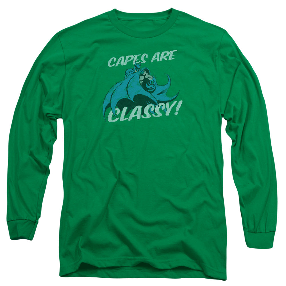 AN OFFCIALLY LICENSED DC CLASSY MEN'S LONG SLEEVE T-SHIRT KELLY GREEN