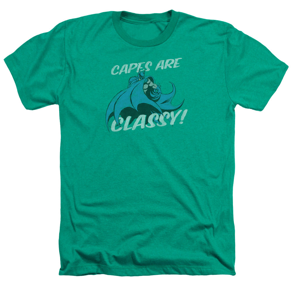 AN OFFCIALLY LICENSED DC CLASSY MEN'S HEATHER T-SHIRT KELLY GREEN