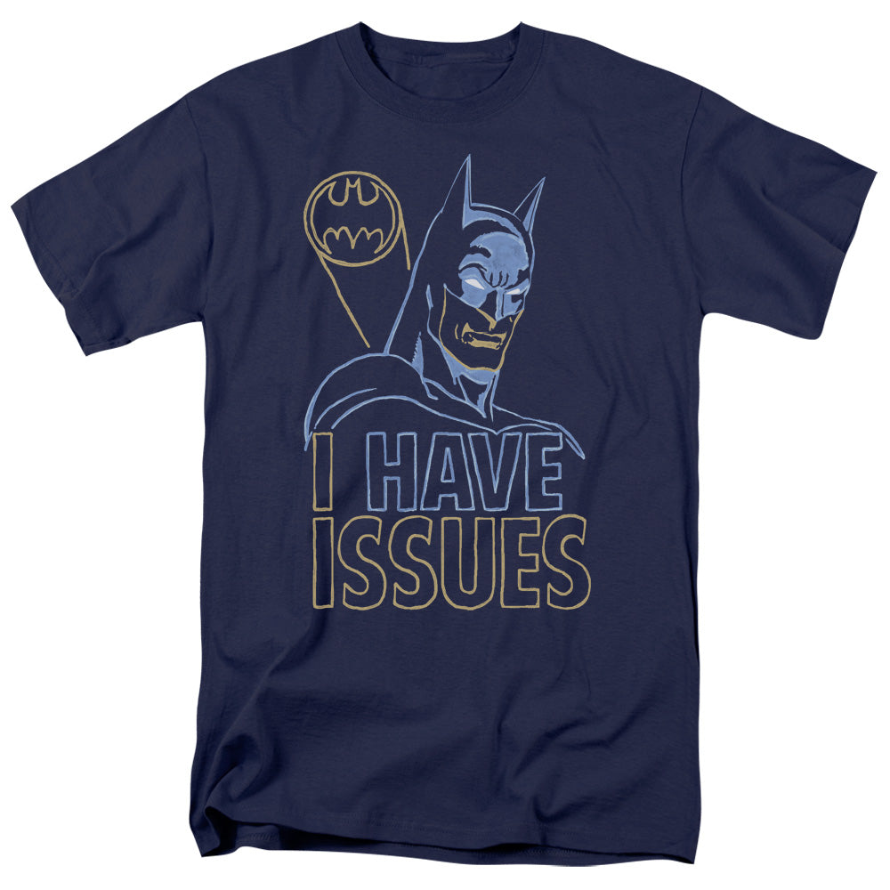 AN OFFCIALLY LICENSED DC ISSUES MEN'S REGULAR FIT T-SHIRT NAVY