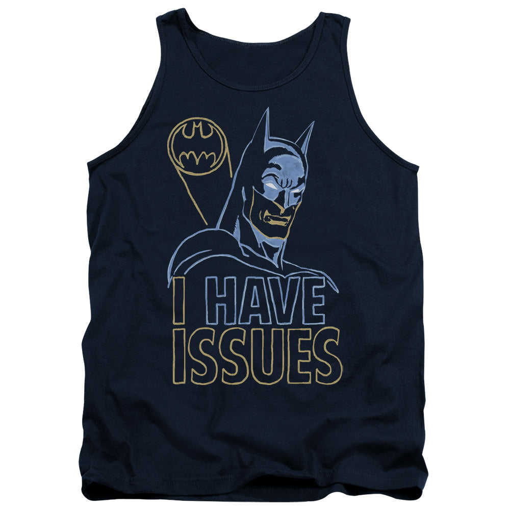 AN OFFCIALLY LICENSED DC ISSUES ADULT UNISEX TANK TOP NAVY