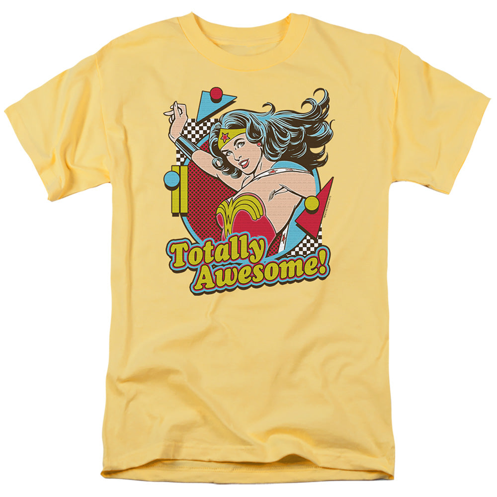 AN OFFCIALLY LICENSED DC TOTALLY AWESOME MEN'S REGULAR FIT T-SHIRT BANANA