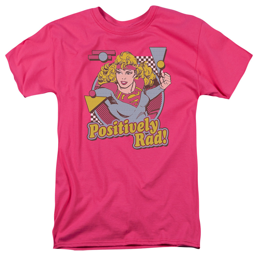 AN OFFCIALLY LICENSED DC POSITIVELY RAD MEN'S REGULAR FIT T-SHIRT HOT PINK