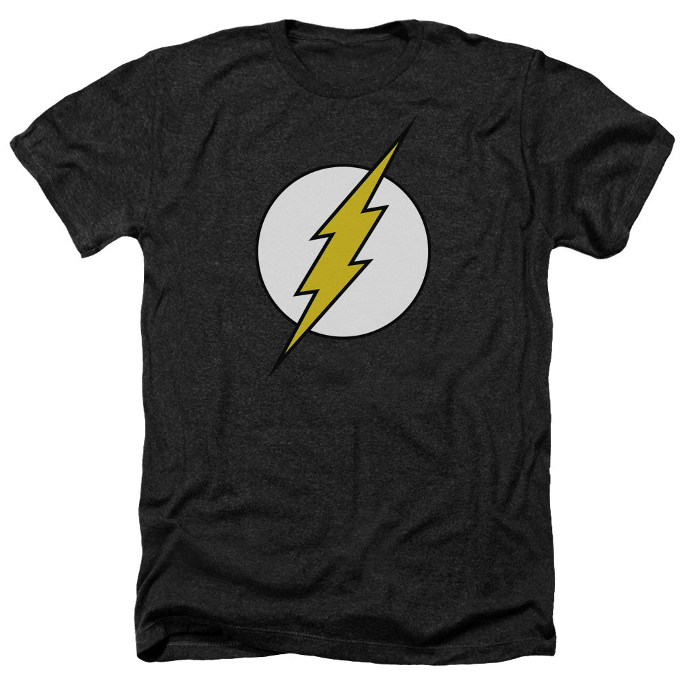 AN OFFCIALLY LICENSED DC FLASH FL CLASSIC MEN'S HEATHER T-SHIRT CHARCOAL
