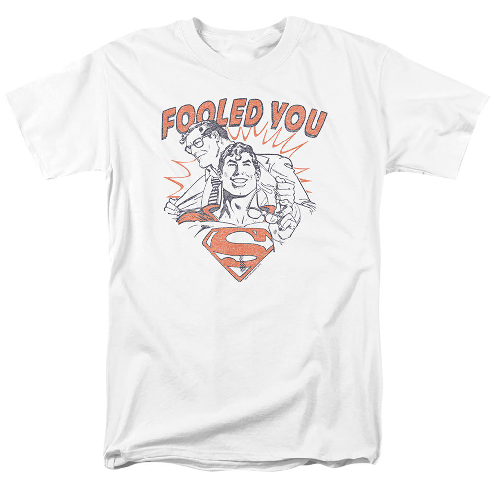AN OFFCIALLY LICENSED DC FOOLED YOU MEN'S REGULAR FIT T-SHIRT ATHLETIC HEATHER