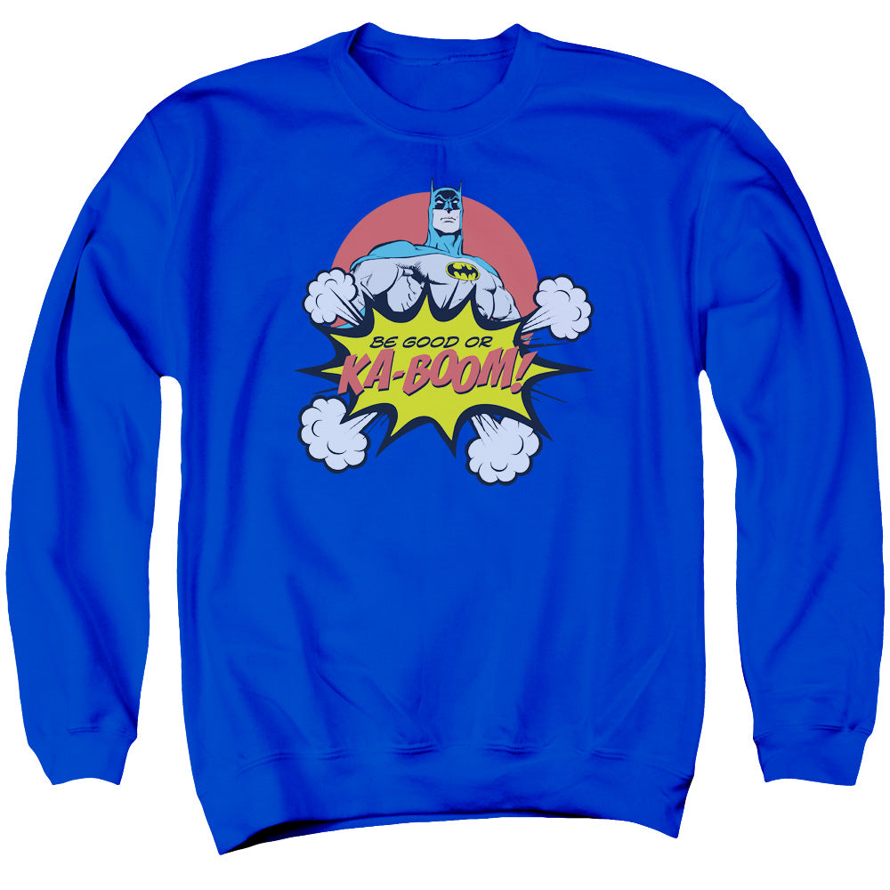 AN OFFCIALLY LICENSED DC KABOOM ADULT UNISEX CREWNECK SWEATSHIRT ROYAL