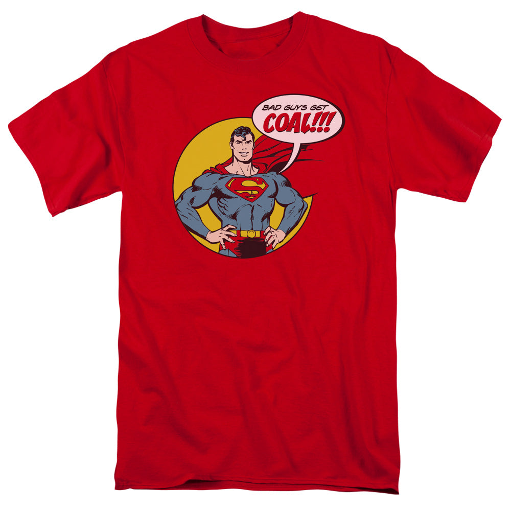 AN OFFCIALLY LICENSED DC COAL MEN'S REGULAR FIT T-SHIRT RED