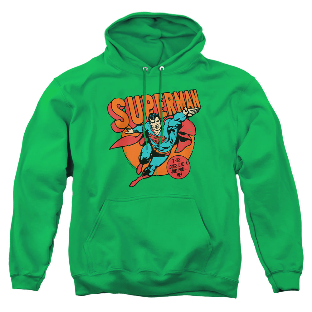 AN OFFCIALLY LICENSED DC JOB FOR ME ADULT UNISEX PULLOVER HOODIE KELLY GREEN