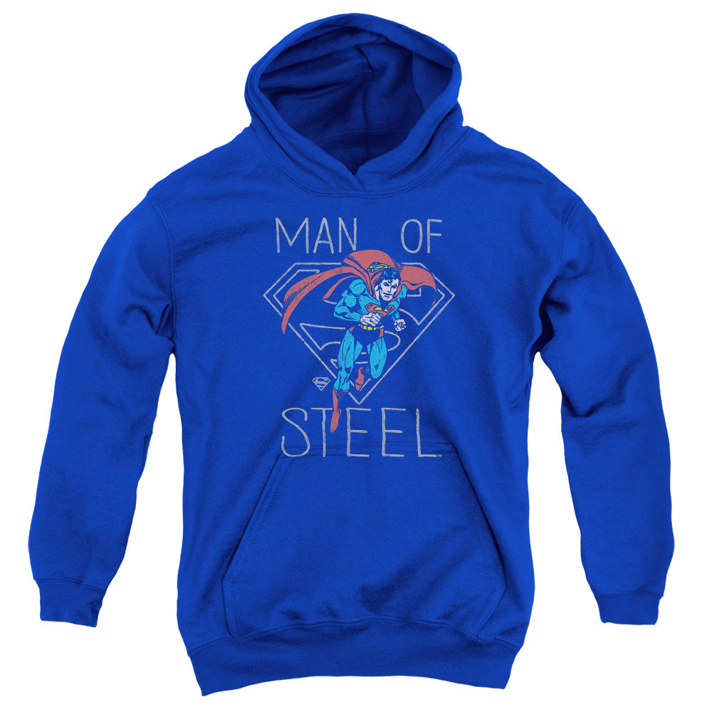 AN OFFCIALLY LICENSED DC HARDENED HEART YOUTH HOODIE ROYAL