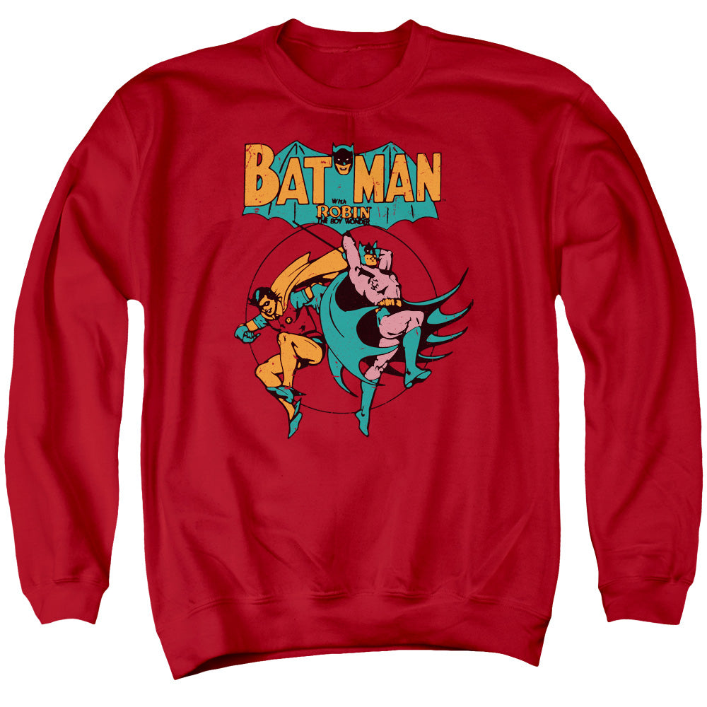 AN OFFCIALLY LICENSED DC STARLING SHOCK ADULT UNISEX CREWNECK SWEATSHIRT RED