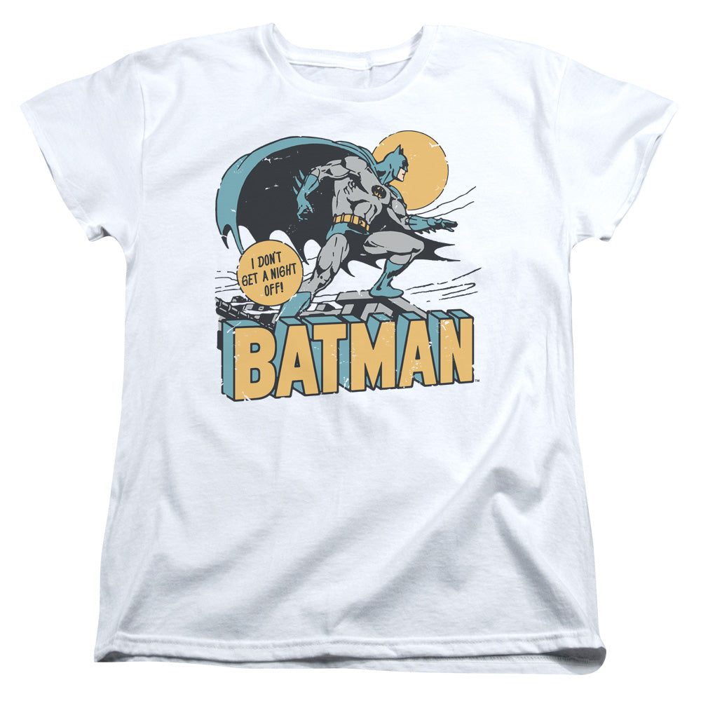 AN OFFCIALLY LICENSED DC NIGHT OFF WOMEN'S REGULAR FIT T-SHIRT WHITE
